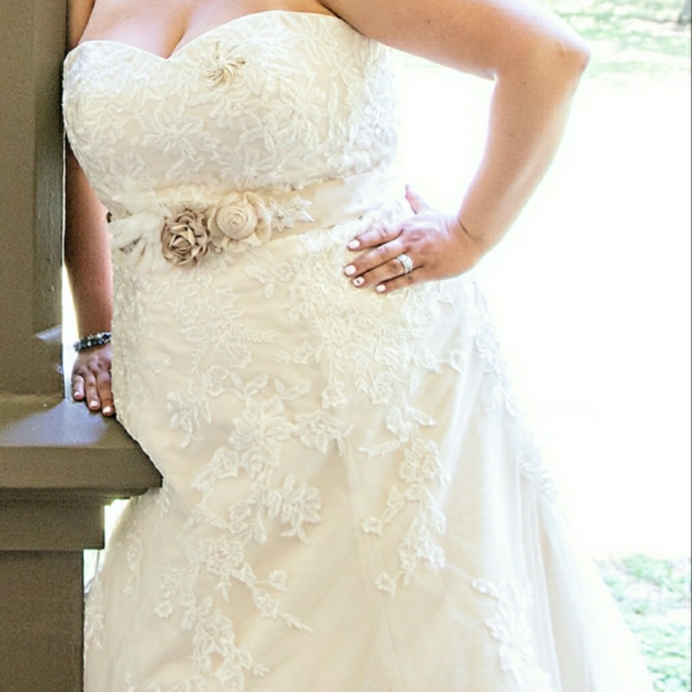 Size 20 unaltered David's Bridal wedding dress